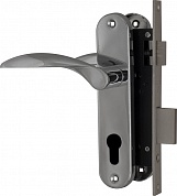 Картинка Корпус замка в комплекте с ручкой FUARO SET F1612W/B CP хром